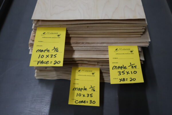 Maple Veneer 1/16 and 1/24 x 10 x 35 – Lightest Option - Image 5